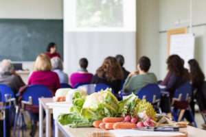 Taller de cocina con eslogan CV