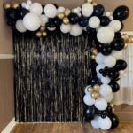 Decore seu espaço fotográfico com balões e cortinas de alumínio