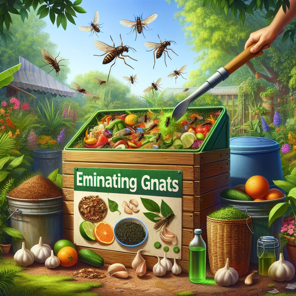 Élimination des moucherons dans un composteur