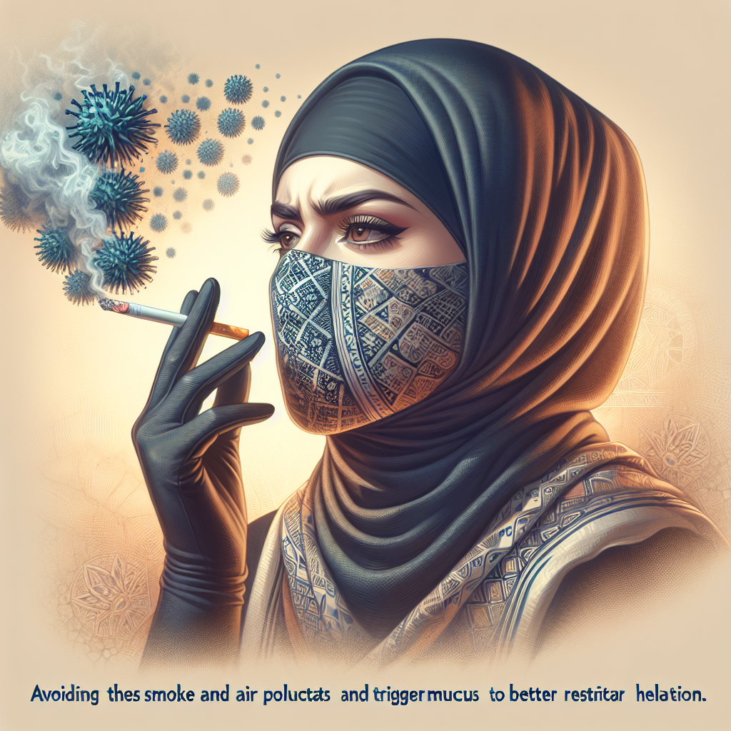  Le Tabagisme : La fumée de cigarette et les polluants de l’air peuvent également irriter les voies respiratoires et provoquer la production excessive de mucus. Éviter ces irritants contribue à une meilleure santé respiratoire.