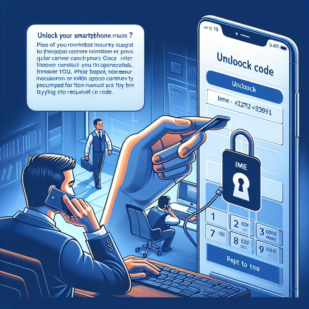 Déblocage un smartphone via l’opérateur: - Contactez votre opérateur : Appelez le service client ou utilisez leur site web. - Fournir les informations nécessaires : Numéro de téléphone, IMEI (que vous pouvez obtenir en composant 