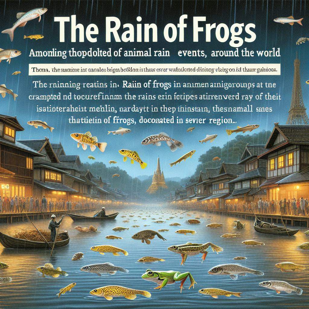 Pluie de grenouilles : Documenté dans plusieurs régions