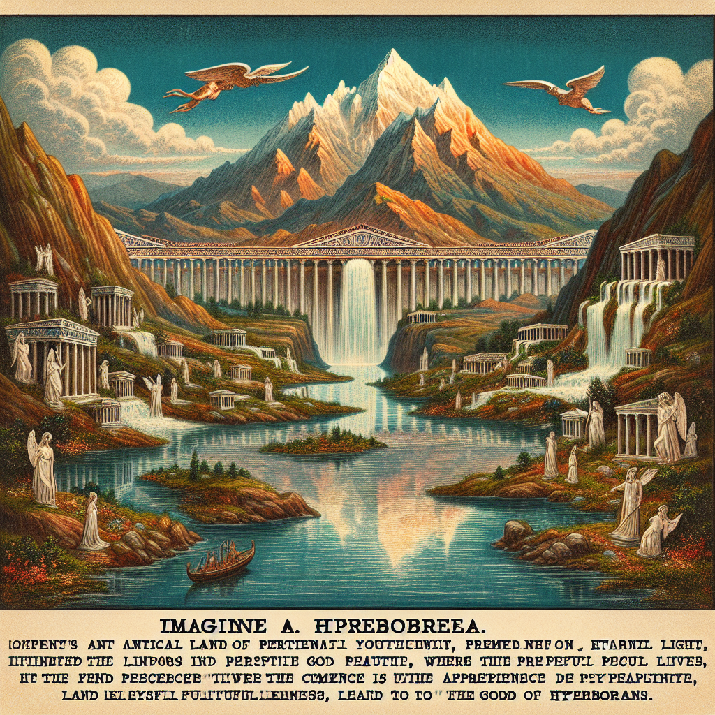 Les récits sur l\'Hyperborée circulaient dans l\'Antiquité, où elle était souvent décrite comme une terre de lumière, de beauté et de paix. Les Hyperboréens, peuple mythique qui y habitait, étaient réputés pour leur longévité et leurs mœurs pacifiques. Voici quelques caractéristiques clés de cette terre fabuleuse : éternelle jeunesse, climat idéal, culte d\'Apollon