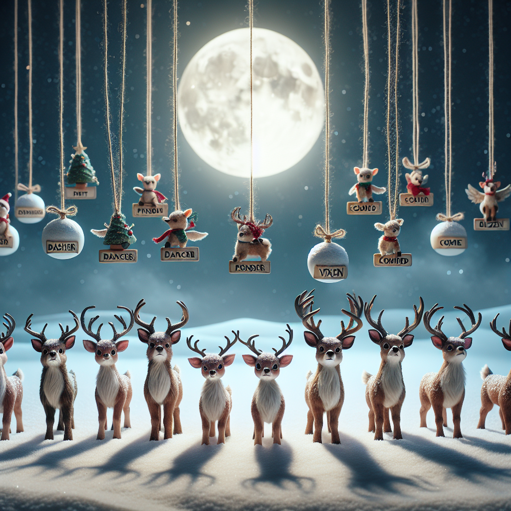 Quels sont les noms des rennes du père noël (en image réelle)