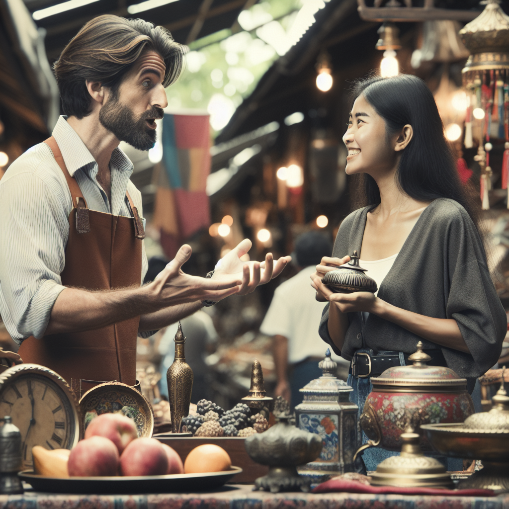 Dialogue en anglais vendeur-acheteur