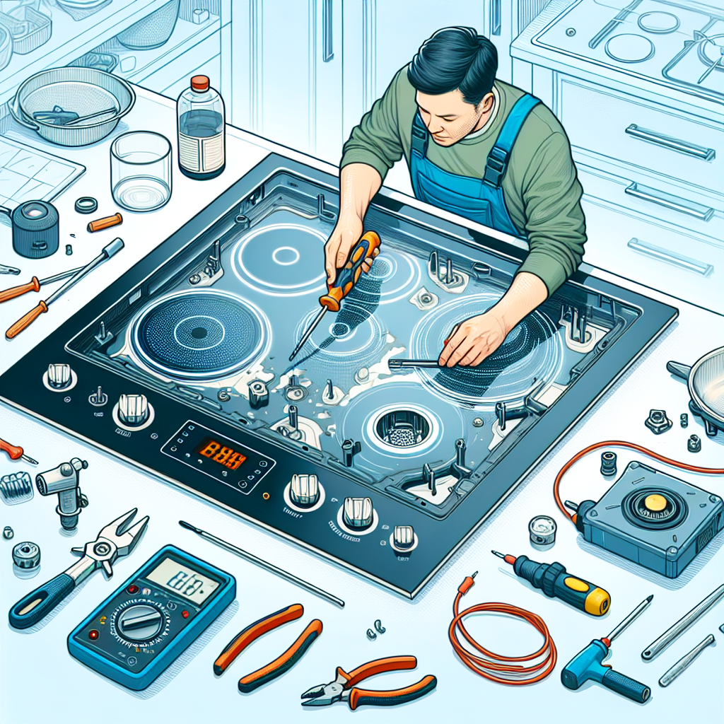 illustration de ceci: réparation vitre vitrocéramique cuisson