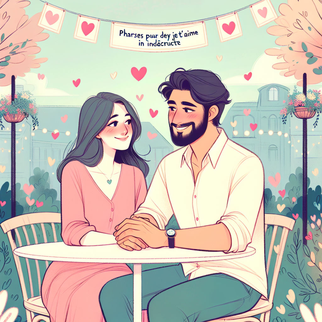 illustrer cette scène: Phrases pour dire je t\'aime indirectement