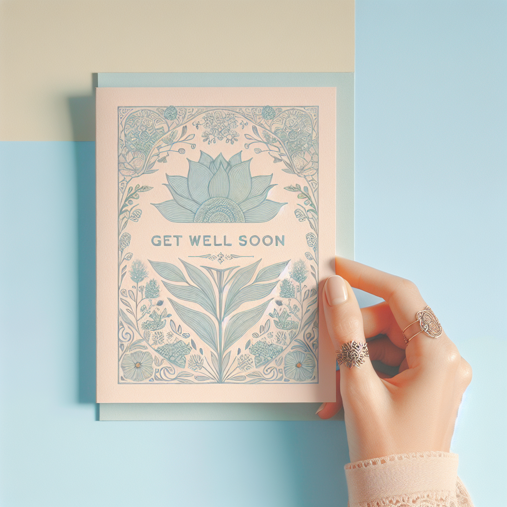 illustrer en image cette phrase: \"get well soon\"