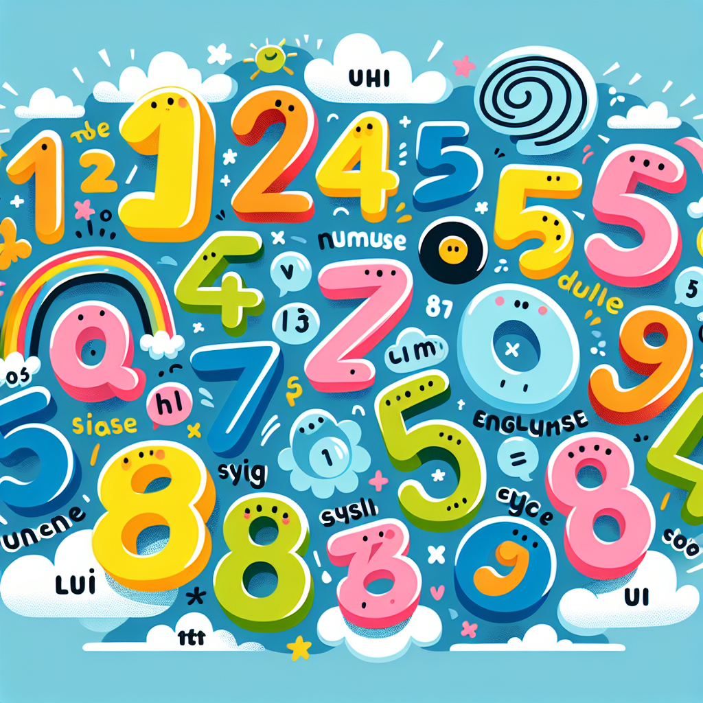 image: quels sont les Nombres en anglais