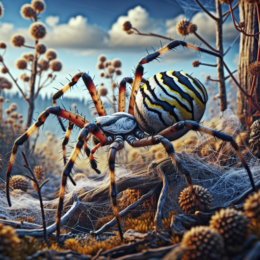 image réelle en couleur pour: \"Est-ce que l\'araignée guêpe pique\" (imaginez l\'image dans le contexte réel de la vie de tous les jours)