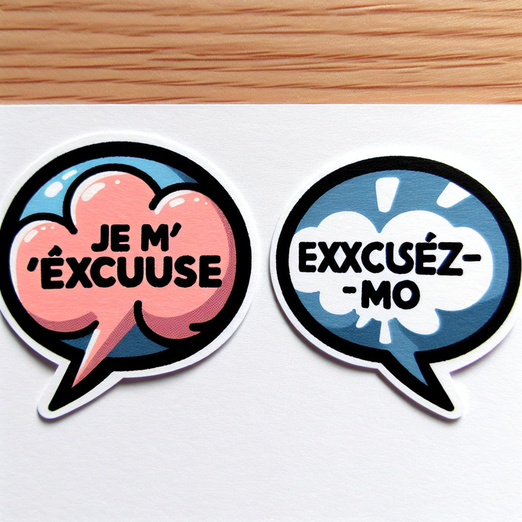 je m\'excuse ou excusez-moi ?