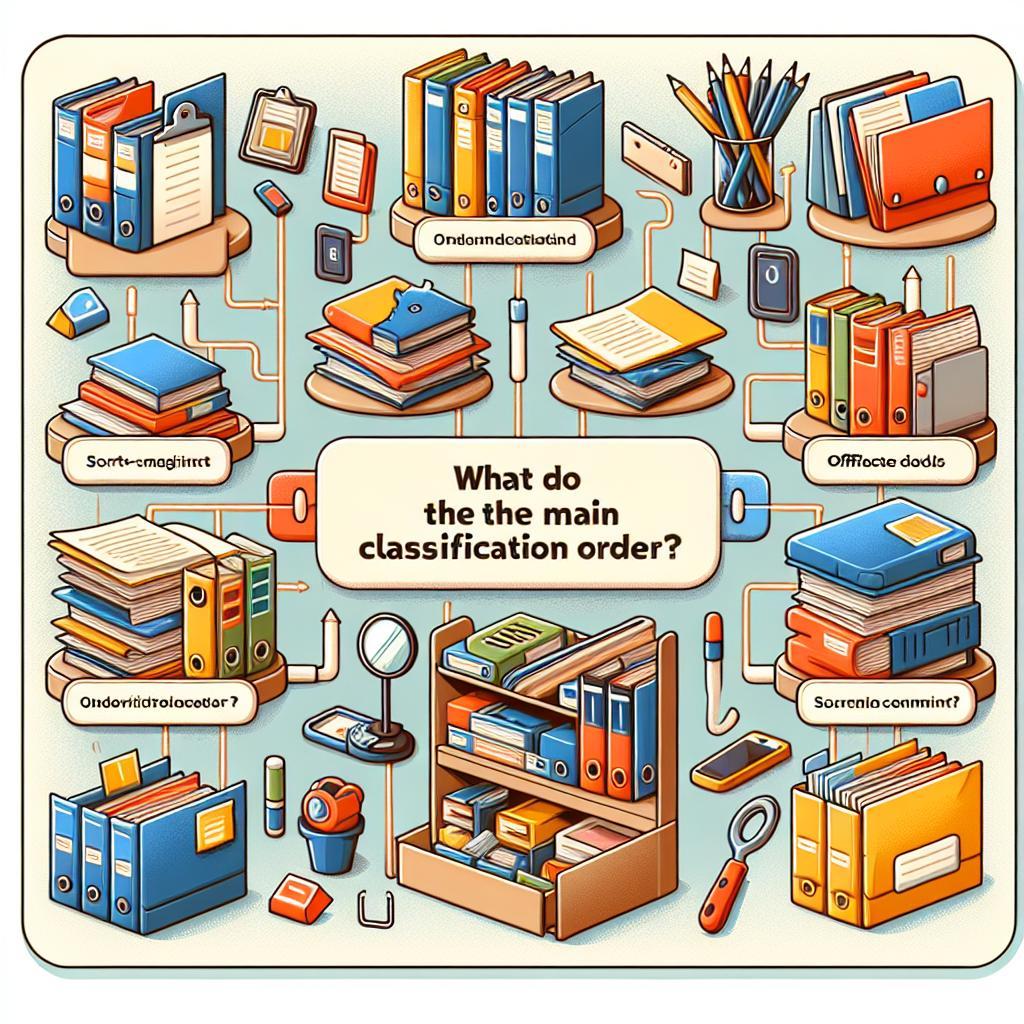 Quels sont les principaux ordres de classement