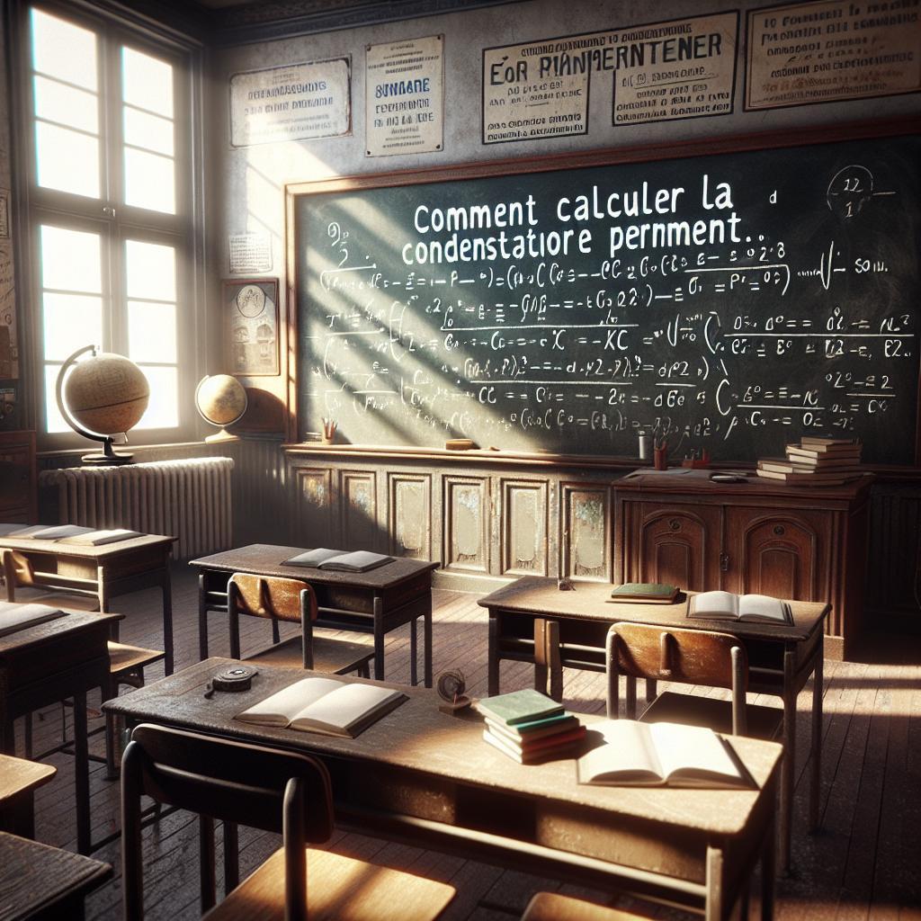 Comment calculer la puissance d’un condensateur permanent