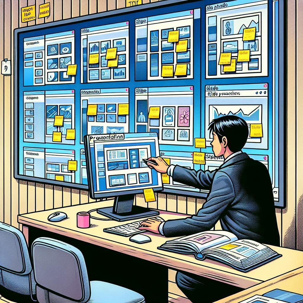 Comment afficher l’ensemble des diapositives par ligne ?