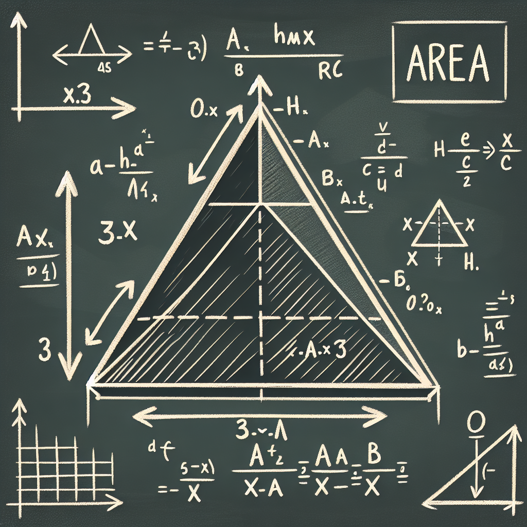 imaginez une image pour: Comment calculer l\'aire d\'un triangle: formule