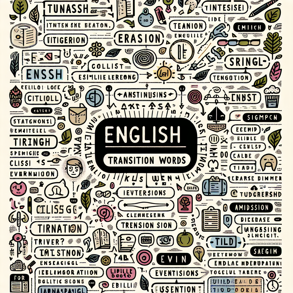 imaginez une image pour: Mots de liaisons en anglais