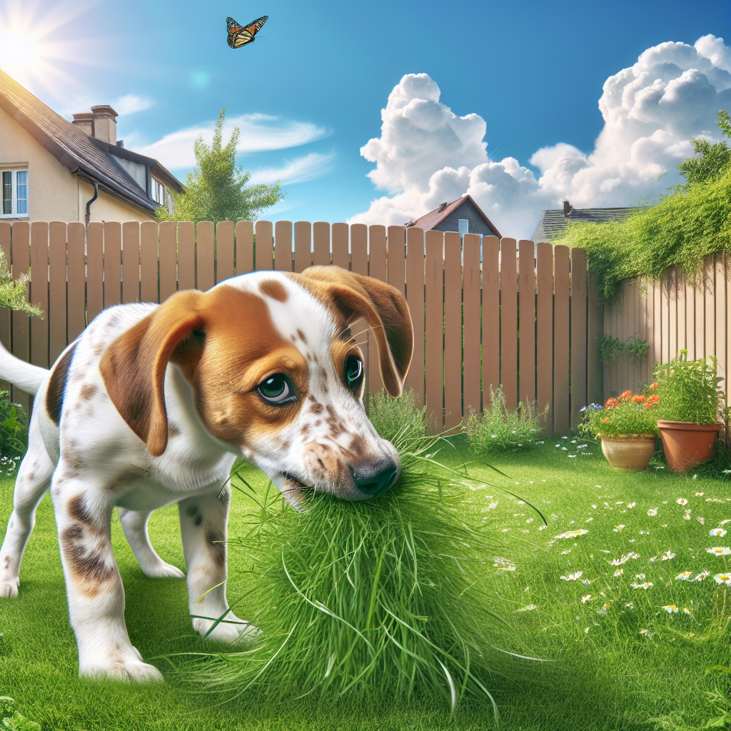 imaginez une image pour: Pourquoi mon chien mange de l\'herbe