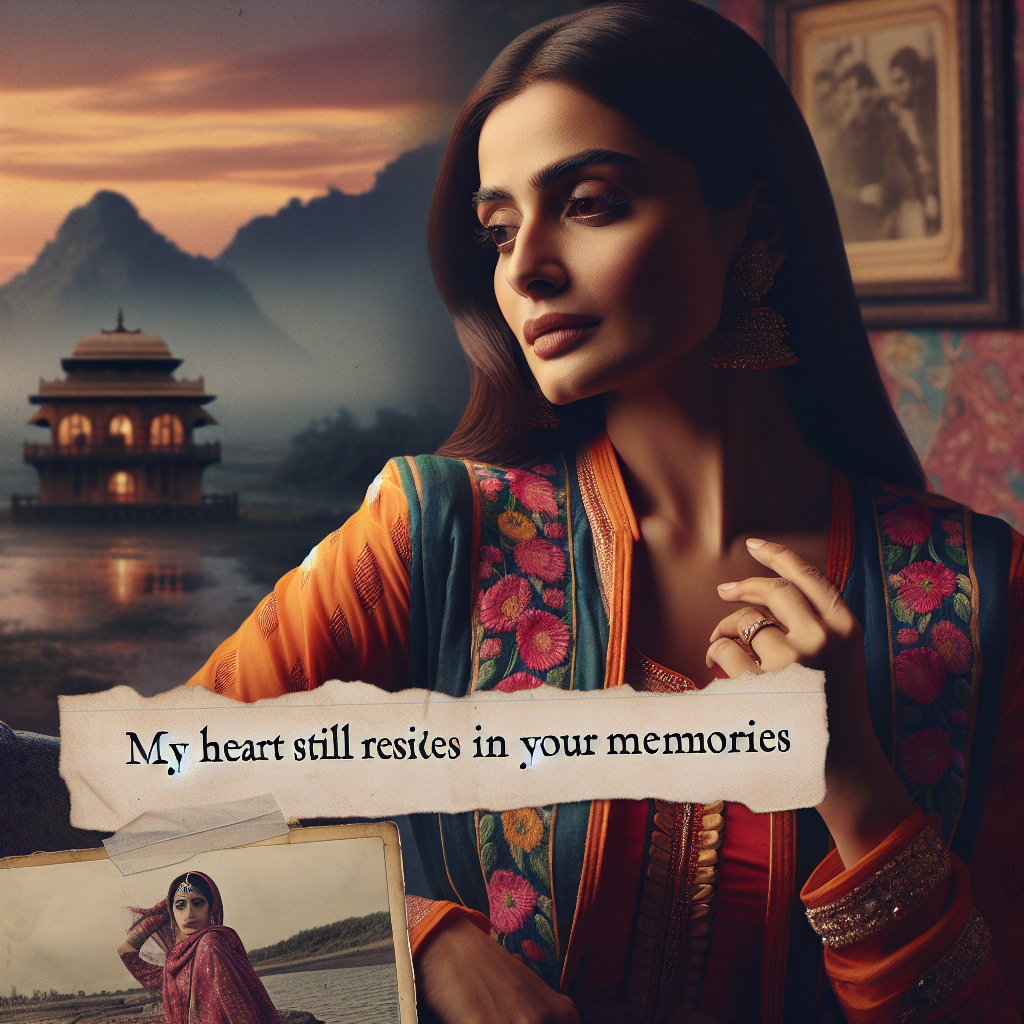 Shayari love: "तेरी यादों में अब भी मेरा दिल बसता है। / My heart still resides in your memories.